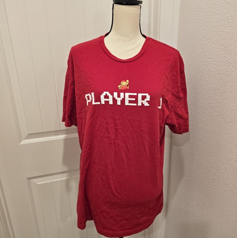 Red XL T-shirt from Universal Studios Hollywood- Super Nintendo World--unisex